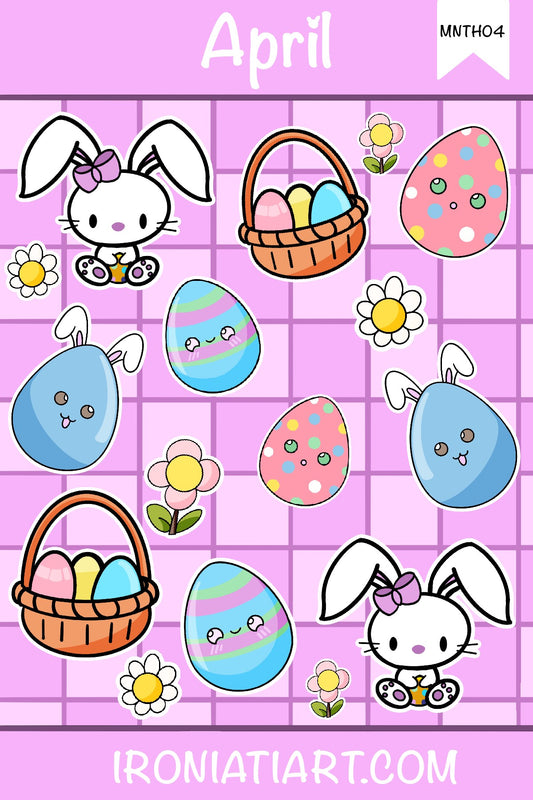 Month Series - Sticker Sheet