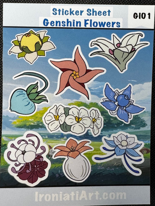 Genshin Impact Sticker Sheets