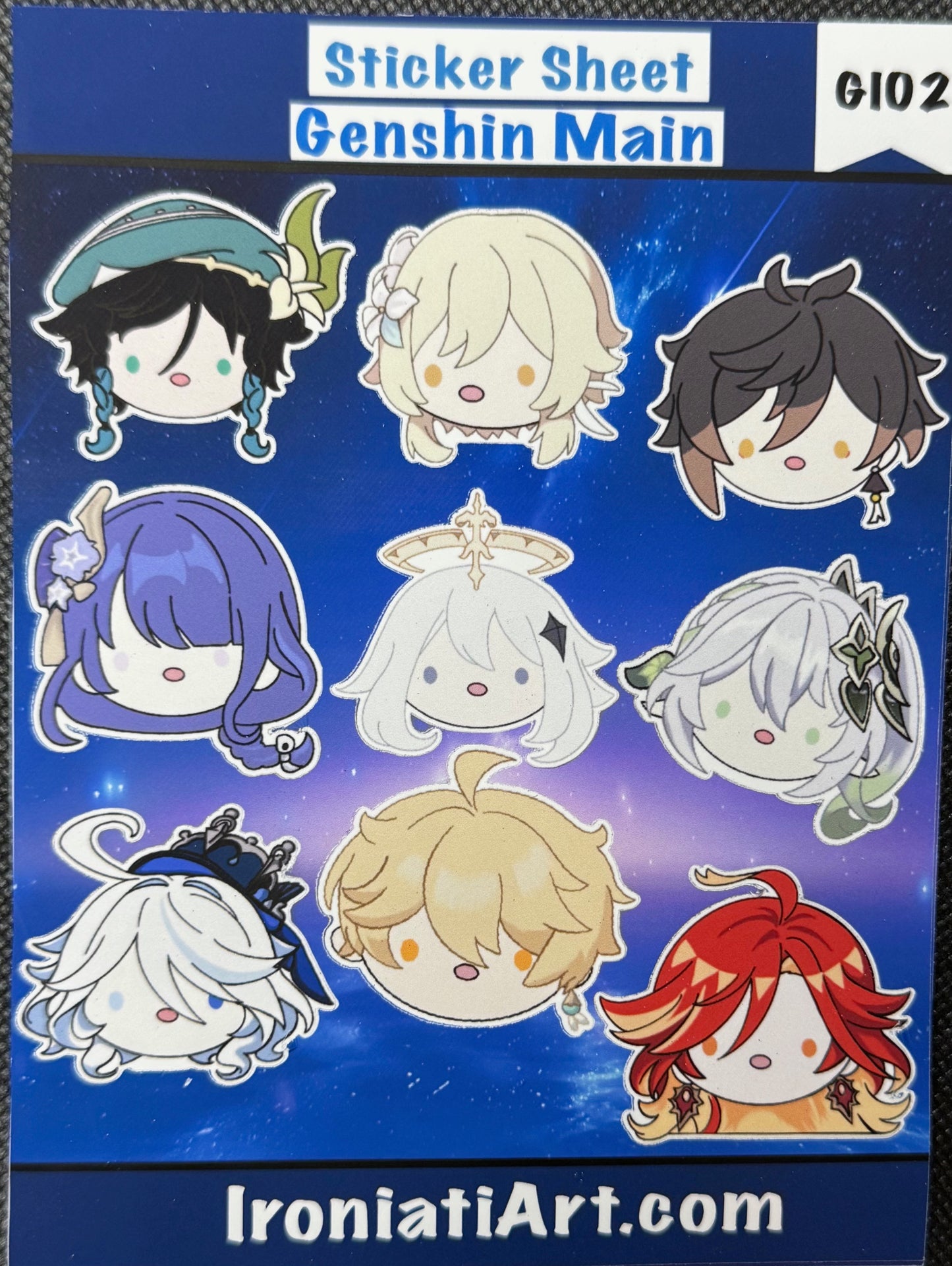Genshin Impact Sticker Sheets