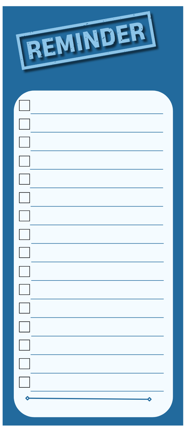 Note Pads - Tear-away