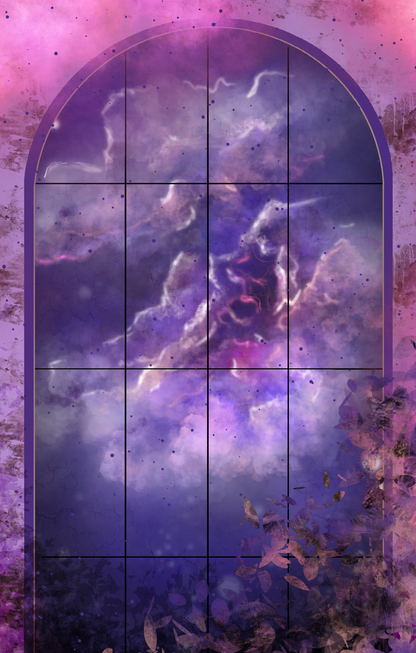 Deepspace Nebula Window View - Art