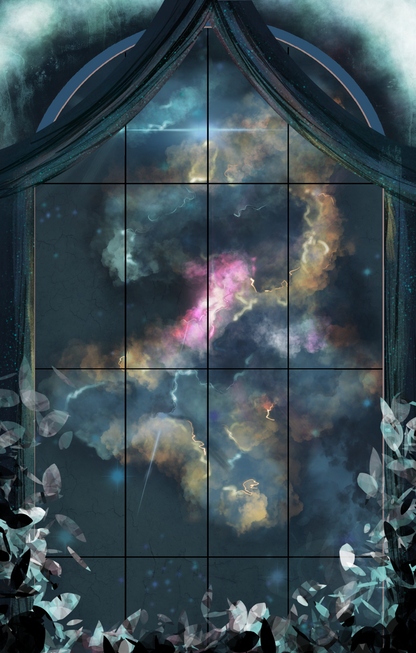 Deepspace Nebula Window View - Art