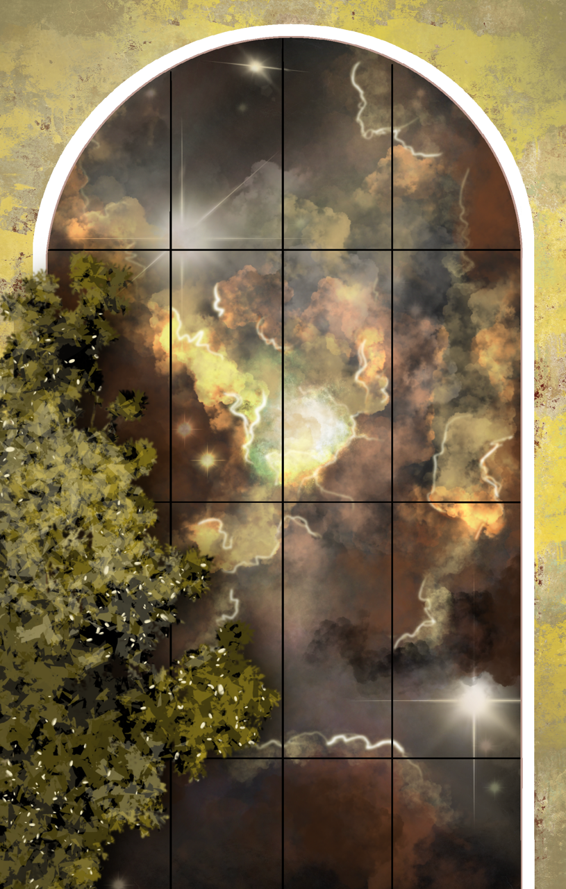 Deepspace Nebula Window View - Art